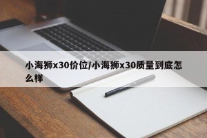 小海狮x30价位/小海狮x30质量到底怎么样