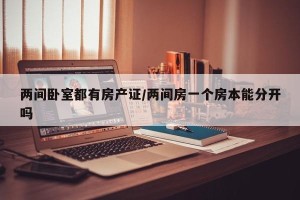 两间卧室都有房产证/两间房一个房本能分开吗